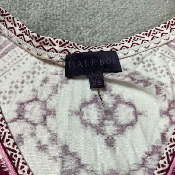 Hale Bob Women’s XS Cold Shoulder Long Sleeve Mixed Media Blouse Top Shirt NWOT - Picture 4 of 4